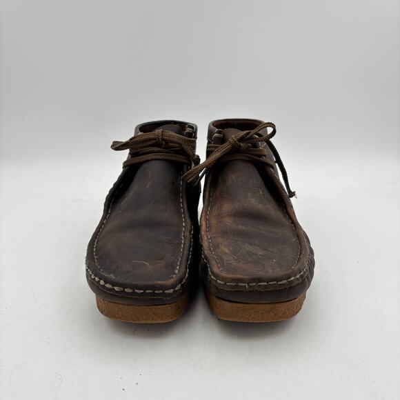 Clarks Shacre Boots Men\'s 10.5M Brown Leather Ankle Chukka Boots main image 4